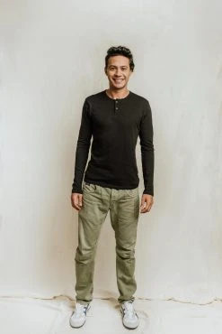 No Nasties Men's Bristol Henley Shirt