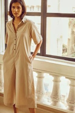 No Nasties Sand Midi Jumpsuit