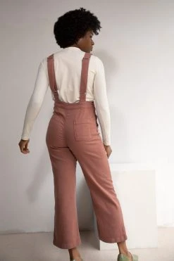 North Of West Ariel Upcycled Overalls - Terracotta