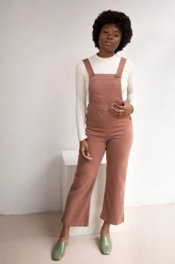 North Of West Ariel Upcycled Overalls - Terracotta