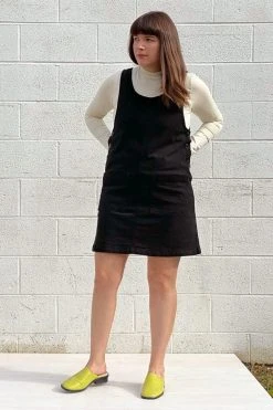 North Of West Caroline Upcycled Jumper Dress - Black