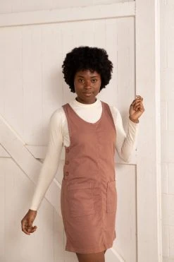North Of West Caroline Upcycled Jumper Dress - Terracotta Sale