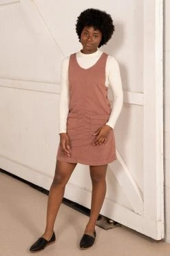 North Of West Caroline Upcycled Jumper Dress - Terracotta Sale