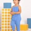 North Of West Sale Kids' Double Cloth Jumpsuit - Adriatic 1 North Of West Sale Kids' Double Cloth Jumpsuit - Adriatic
