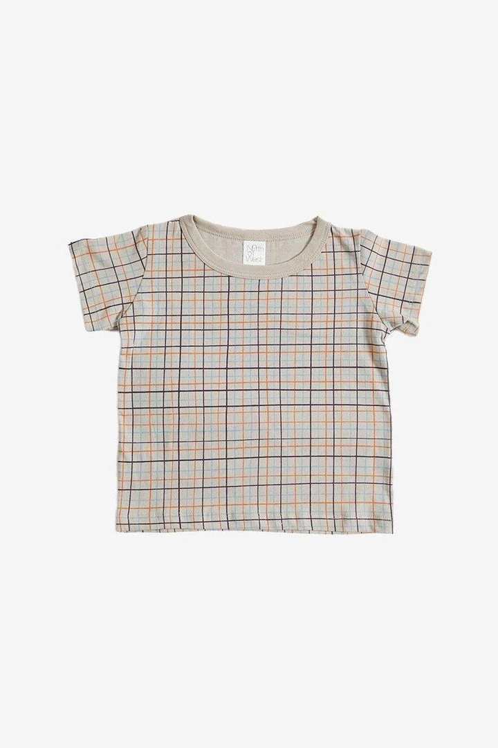 North Of West Sale Kids' Grid Tee - Fog 3 North Of West Sale Kids' Grid Tee - Fog