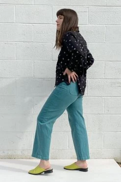 North Of West Monica Upcycled High Rise Jean - Atlantic