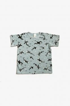 North Of West Kids' Orcas Tee - Sea Mist Best Sellers