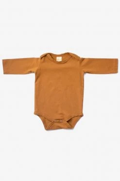 North Of West Sale Baby's Long Sleeve Onesie - Spice