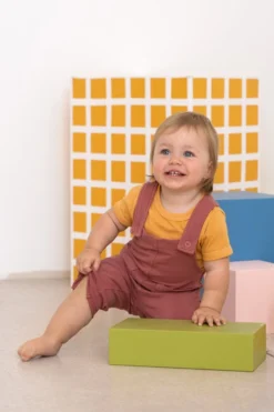 North Of West Sale Kids' Play Overalls - Mulberry