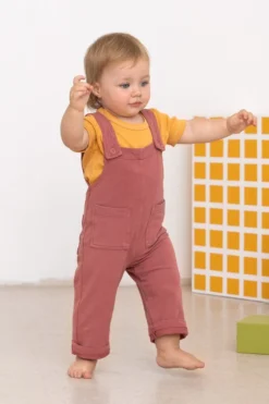 North Of West Sale Kids' Play Overalls - Mulberry