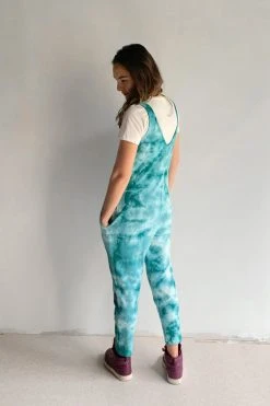 North Of West Parker Tie Dye Jumpsuit - Atlantic
