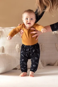 North Of West Sale Baby's Squiggles Harem Pants - Black