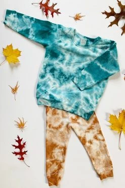 North Of West Best Sellers Kids' Tie Dye Sweatshirt - Atlantic