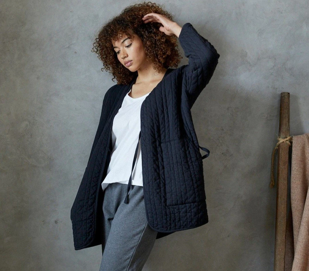 Coyuchi Olema Quilted House Robe 3 Coyuchi Olema Quilted House Robe