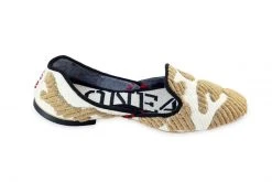 ONE432 Women's Camou Recycled Jutti Loafer - Bullion