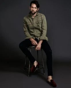 ONE432 Men's Nawab Jutti Loafer - Scarlet