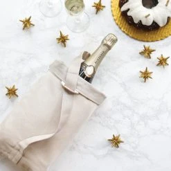 Aplat Vin Zero Waste Two Bottle Wine Tote - Stone Best Sellers