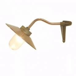 Ameico Lighting Round Canted Exterior Bracket Light - Bronze