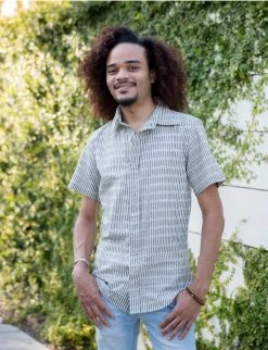 Passion Lilie Men's Antonio Ikat Button Down Shirt 7 Passion Lilie Men's Antonio Ikat Button Down Shirt