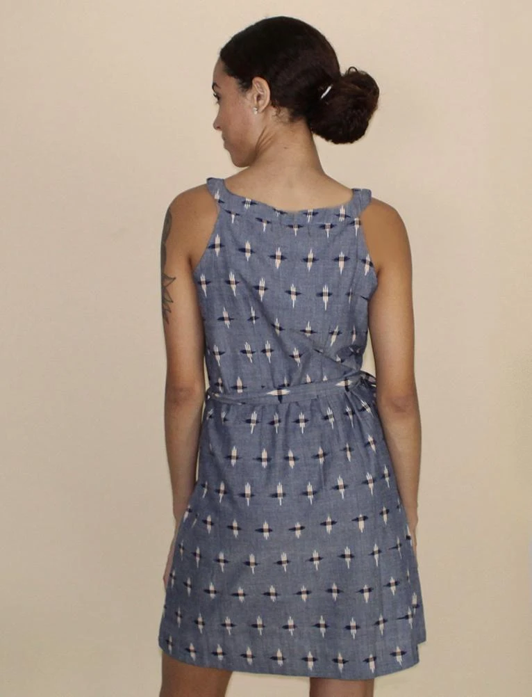 Passion Lilie Chambray Ikat Shift Dress 4 Passion Lilie Chambray Ikat Shift Dress