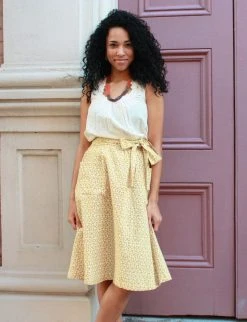 Passion Lilie Best Sellers Golden Goddess Midi Skirt