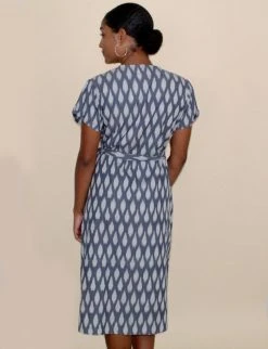 Passion Lilie Clothing Graycie Ikat Wrap Dress