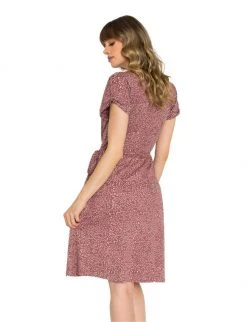 Passion Lilie Mauve Dots Jersey Dress
