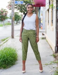 Passion Lilie Olive Crop Pants