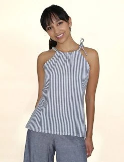 Passion Lilie Pinstripe Tank Top Clothing