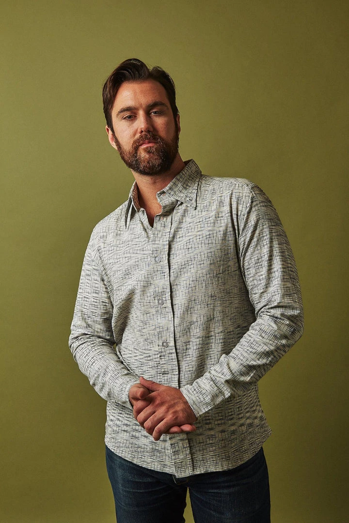 Passion Lilie Men's Timeless Button Down Shirt - Gray 7 Passion Lilie Men's Timeless Button Down Shirt - Gray