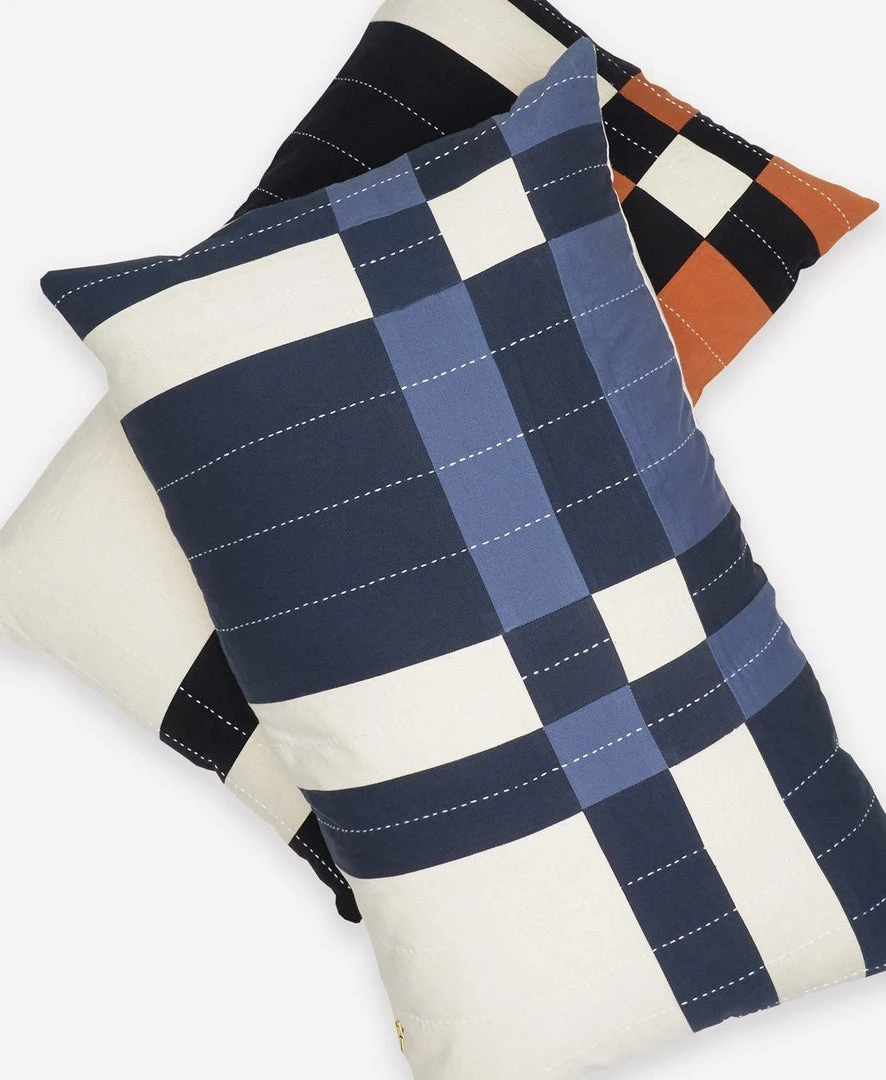 Anchal Patchwork Plaid Lumbar Pillow Home Goods 5 Anchal Patchwork Plaid Lumbar Pillow Home Goods
