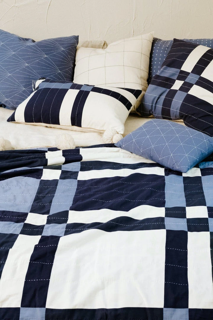 Anchal Patchwork Plaid Lumbar Pillow Home Goods 6 Anchal Patchwork Plaid Lumbar Pillow Home Goods