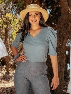 Valani Pauline Hemp Knit Puff Top 31 Valani Pauline Hemp Knit Puff Top