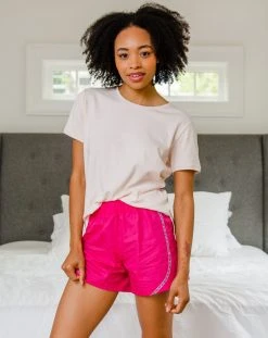 Leena & Lu New Arrivals Pima Poplin Short Lounge Set