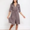 Leena & Lu Pima Short Robe Home Goods 1 Leena & Lu Pima Short Robe Home Goods