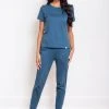 Leena & Lu Pima Short Sleeve Jogger Set 1 Leena & Lu Pima Short Sleeve Jogger Set