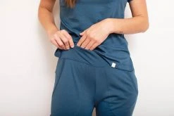 Leena & Lu Pima Short Sleeve Jogger Set