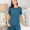 Leena & Lu Pima Tee And Short Pajama Set 1 Leena & Lu Pima Tee And Short Pajama Set