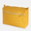 Anchal Accessories Pin Stitch Large Toiletry Bag - Mustard