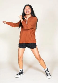 Poplinen Frances Tencel Zip Collar Sweatshirt Clothing