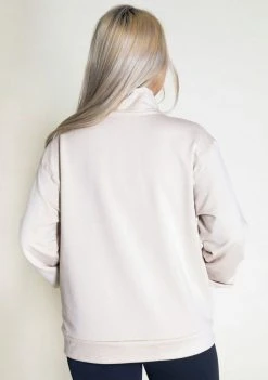 Poplinen Frances Tencel Zip Collar Sweatshirt Clothing