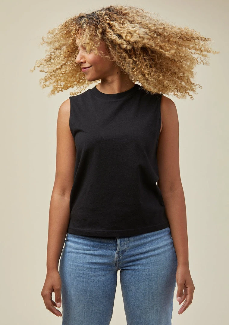 Poplinen Recy Muscle Tank - Black Best Sellers 3 Poplinen Recy Muscle Tank - Black Best Sellers