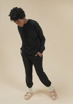 Poplinen René Jogger Set - Black