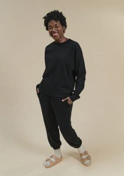 Poplinen René Jogger Set - Black