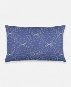 Anchal Prism Lumbar Pillow - Slate