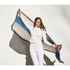 Studio Variously Prussian Cashmere Scarf 15 Studio Variously Prussian Cashmere Scarf