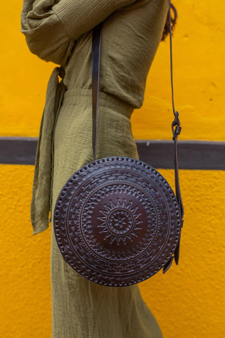 Purse & Clutch Embossed Circle Crossbody - Charcoal Accessories 5 Purse & Clutch Embossed Circle Crossbody - Charcoal Accessories