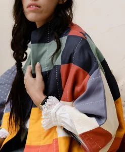 Anchal Clothing Quilted Multi-Check Cocoon Jacket 11 Anchal Clothing Quilted Multi-Check Cocoon Jacket