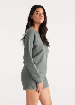 The Standard Stitch French Terry Raglan Sweatshirt Clothing