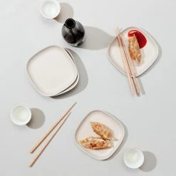 EKOBO Recycled Bamboo Cocktail Plate Set